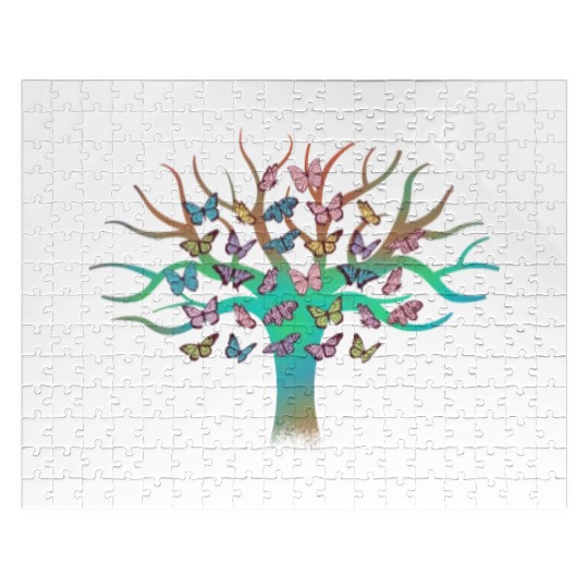 Butterfly Tree Beautiful Animal Butterflies Tree Jigsaw Puzzles