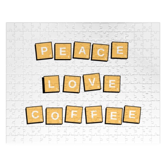Peace Love Coffee Jigsaw Puzzles