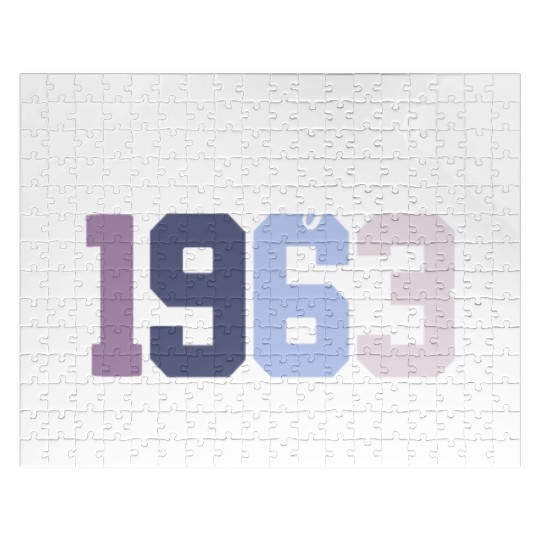 60 Years Vintage 1963 Retro 60th Birthday Jigsaw Puzzles