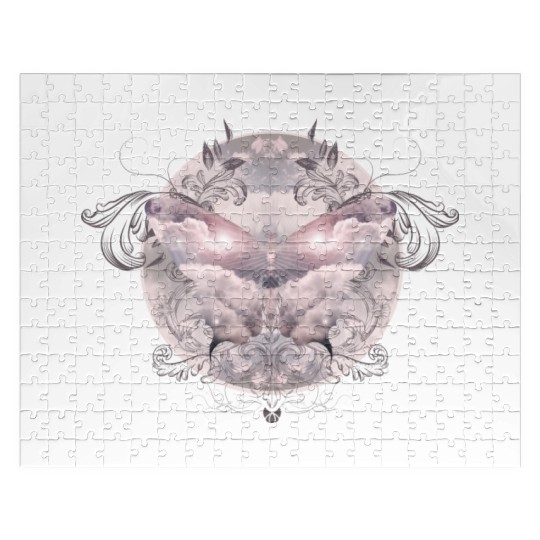 A heavenly butterfly made of delicate clouds Jigsaw Puzzles