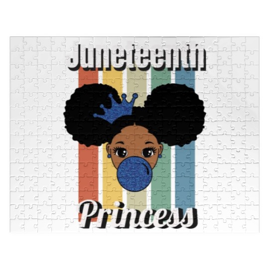 Afro Lady Woman, Juneteenth Day Jigsaw Puzzles