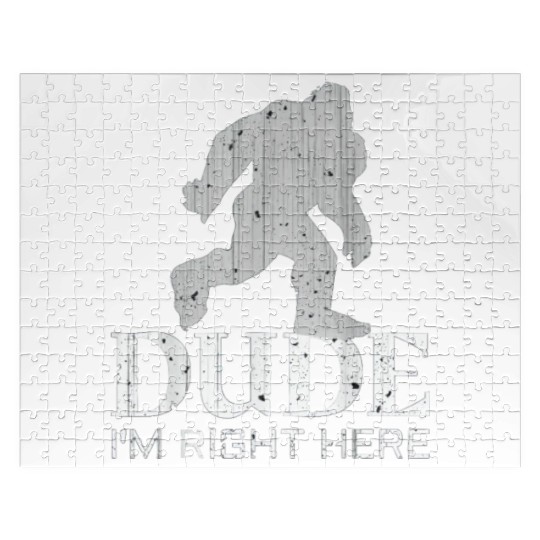 Bruh I'm Right Here Yeti Bigfoot Sasquatch Jigsaw Puzzles