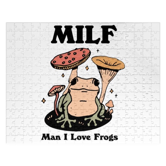 milf man i love frogs Jigsaw Puzzles