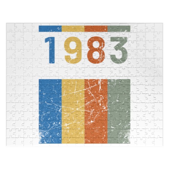 40 Years Vintage 1983 Retro 40th Birthday Jigsaw Puzzles