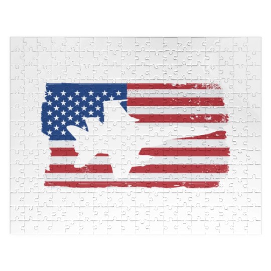 F-18 Hornet Fighter Jet American Flag F18 Hornet Jigsaw Puzzles