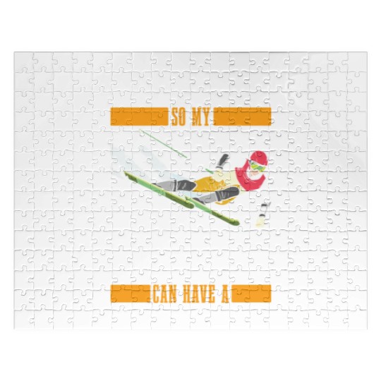 Skiing Skier Dog Jigsaw Puzzles