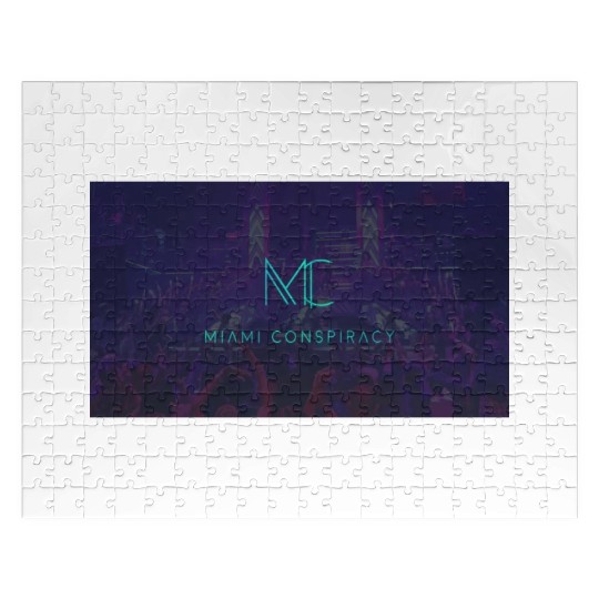 Miami Conspiracy Green Party background Jigsaw Puzzles