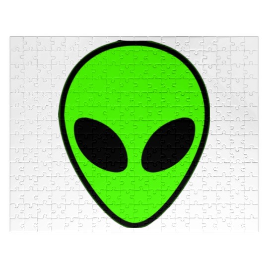 Alien Head Pocket Patch Area 51 Jigsaw Puzzles
