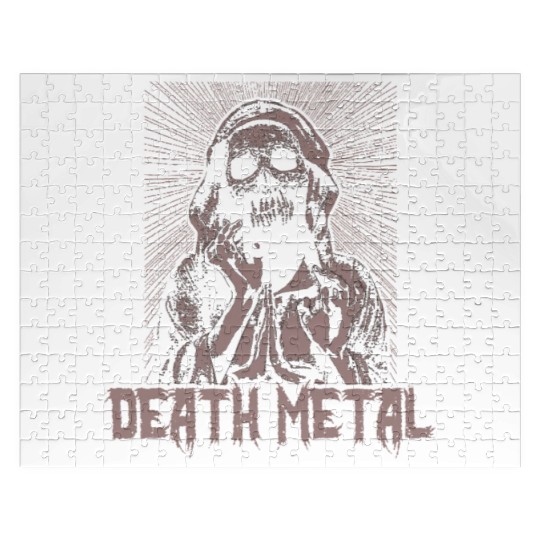 Goth Rock Satan Unicorn Festivals Death Metal Jigsaw Puzzles