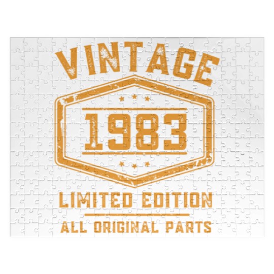 40 Years Vintage 1983 Retro 40th Birthday Jigsaw Puzzles