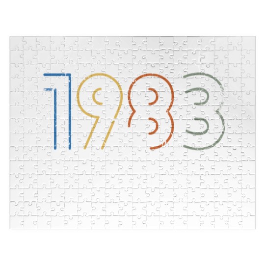 40 Years Vintage 1983 Retro 40th Birthday Jigsaw Puzzles