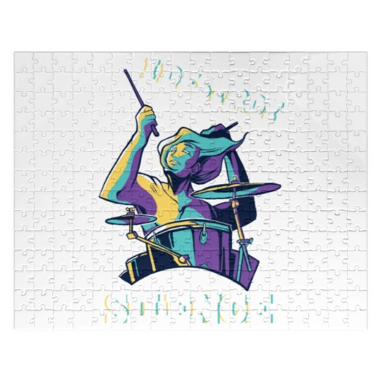 I Destroy Silence Drummer Band Music Beat Drum Jigsaw Puzzles