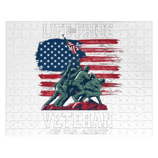 Life Pride Veteran Of US Army Jigsaw Puzzles
