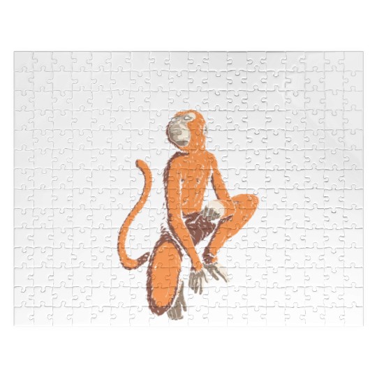 Chimpanzee Monkey Orangutan Monkey - I Am The Best Jigsaw Puzzles