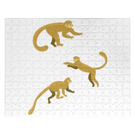 Chimpanzee Monkey Orangutan Monkey - Cute Monkey Jigsaw Puzzles