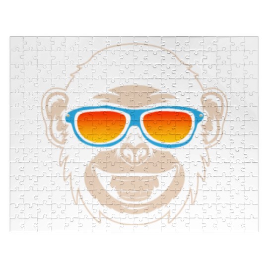 Chimpanzee Monkey Lover - Orangutan Monkey Jigsaw Puzzles