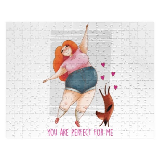 You Are Perfect For Me Dachshund Design Jigsaw Puzzles