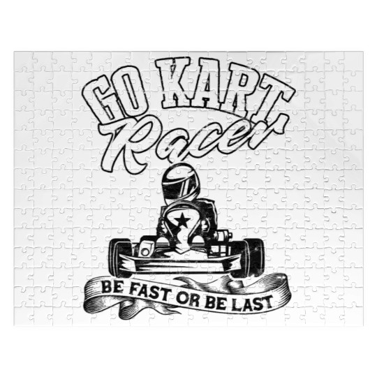 Go Kart Racer Pit Crew Car Racing Karting Jigsaw Puzzles