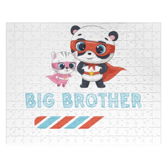 Big brother super hero panda cat 2023 Jigsaw Puzzles
