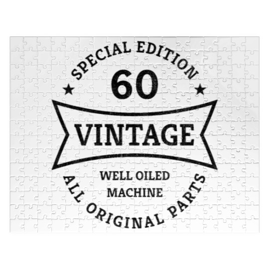 60 Years Old 60th Birthday Gifts Born 1963 Vintage Jigsaw Puzzles