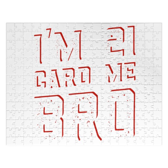 I'm 21 Card Me Bro 21 Years Old 21st Birthday Jigsaw Puzzles