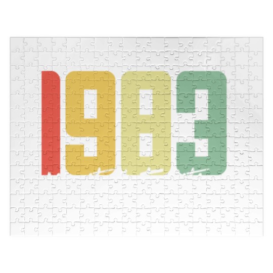 40 Years Vintage 1983 Retro 40th Birthday Jigsaw Puzzles