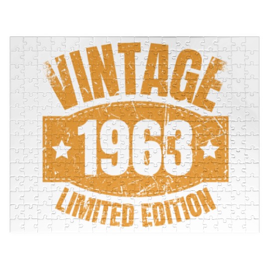 60 Years Vintage 1963 Retro 60th Birthday Jigsaw Puzzles