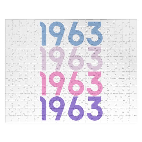 60 Years Vintage 1963 Retro 60th Birthday Jigsaw Puzzles