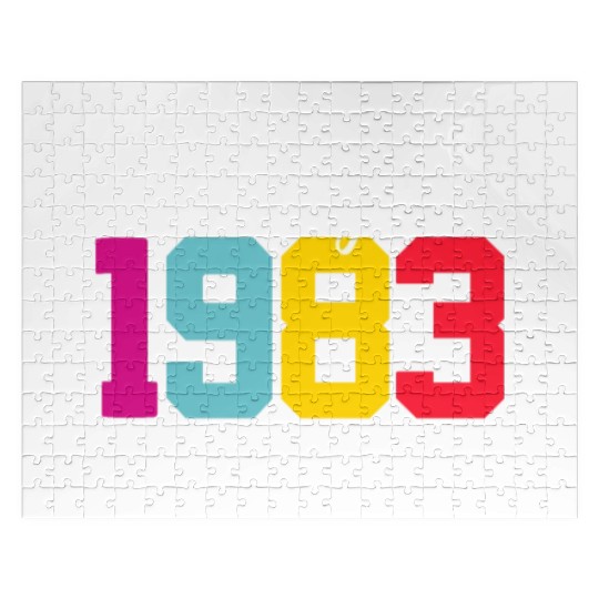 40 Years Vintage 1983 Retro 40th Birthday Jigsaw Puzzles