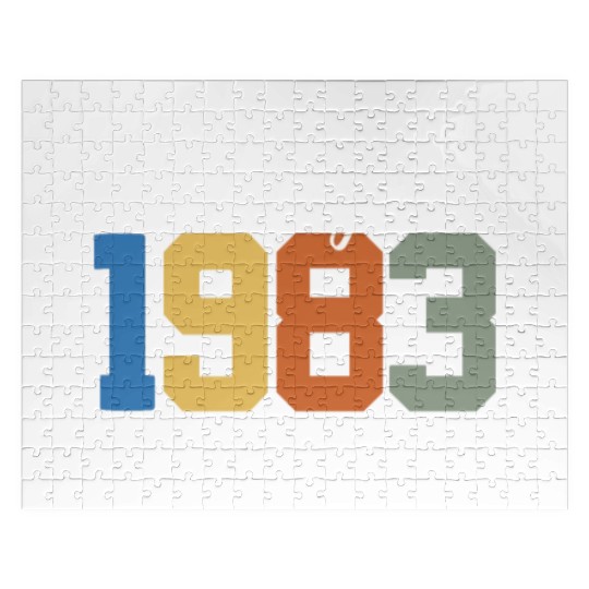 40 Years Vintage 1983 Retro 40th Birthday Jigsaw Puzzles