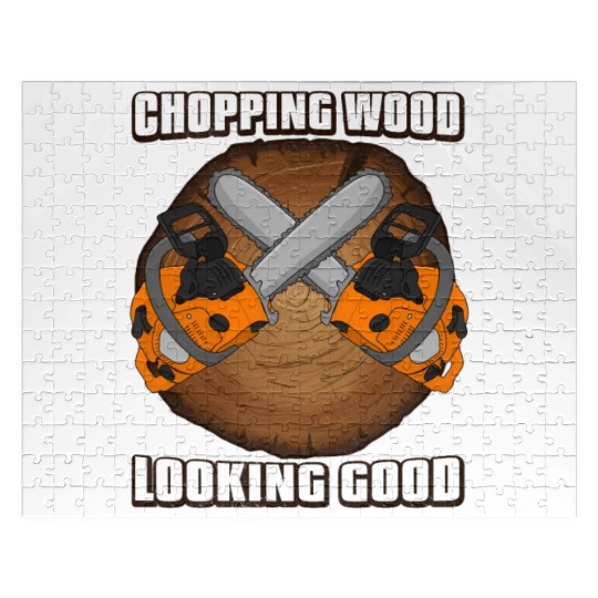 chainsaw Lumberjack Jigsaw Puzzles