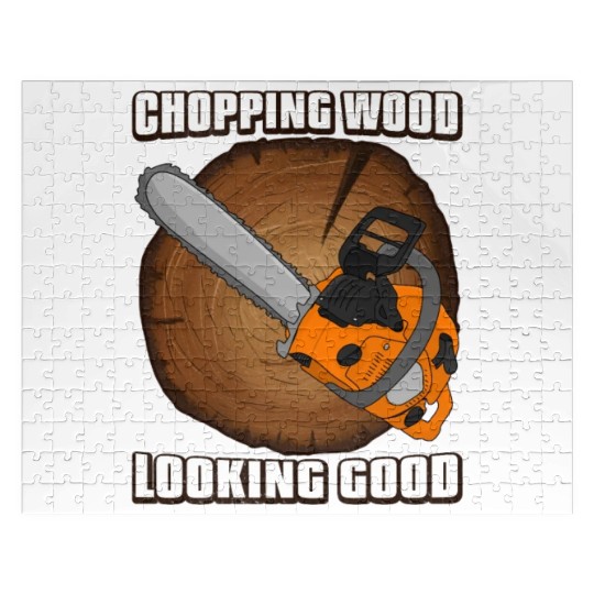 chainsaw Lumberjack Jigsaw Puzzles