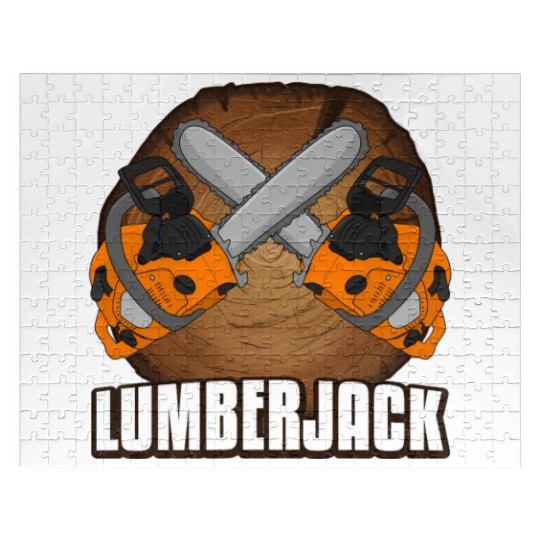 chainsaw Lumberjack Jigsaw Puzzles