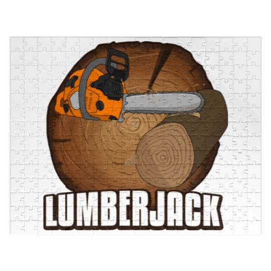 chainsaw Lumberjack Jigsaw Puzzles