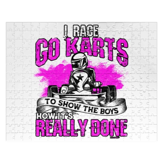 Go Kart Racer Pit Crew Car Racing Karting Jigsaw Puzzles
