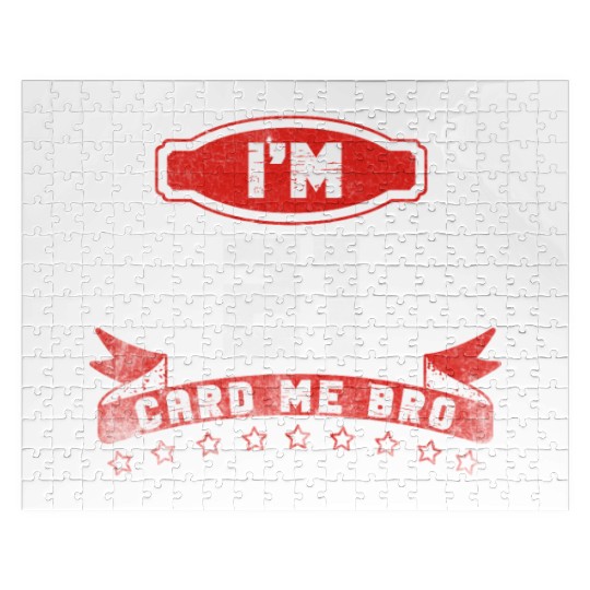 I'm 21 Card Me Bro 21 Years Old 21st Birthday Jigsaw Puzzles