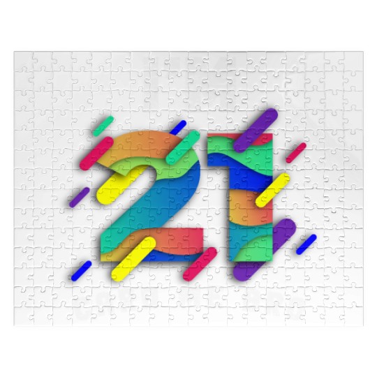 I'm 21 Card Me Bro 21 Years Old 21st Birthday Jigsaw Puzzles