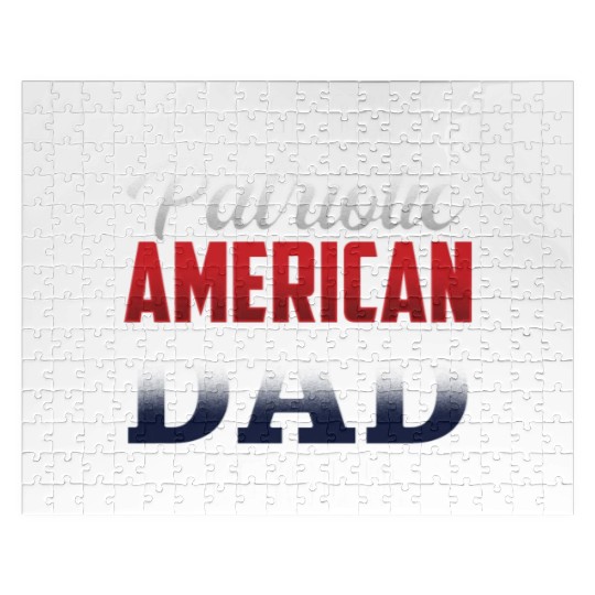 This Is How A Patriotic American Dad Looks Like US Jigsaw Puzzles