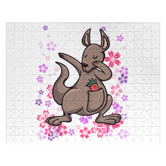 Kangaroo Australia bonded animal girls Jigsaw Puzzles