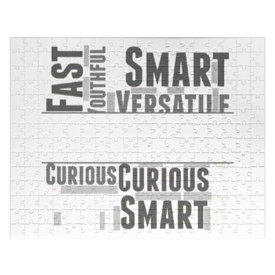 Virgo Zodiac Star Sign Word Cloud Square Monochrom Jigsaw Puzzles