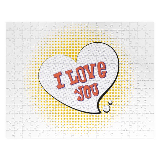 I love you design Jigsaw Puzzles