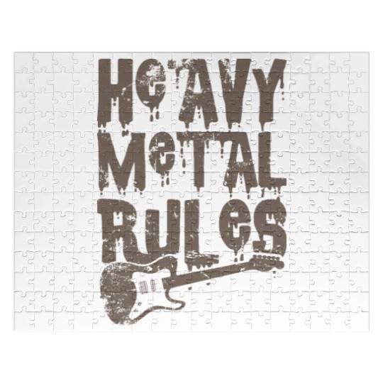 Heavy Metal Rules Music Band Genre Jigsaw Puzzles