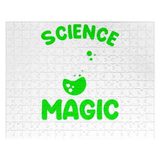 Cool Science For Men Women Science Is Real Magic Jigsaw Puzzles