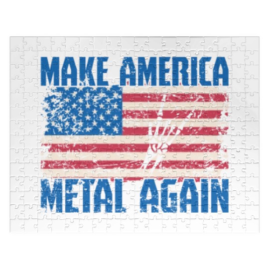 Make America Metal again Heavy Metal Music Jigsaw Puzzles