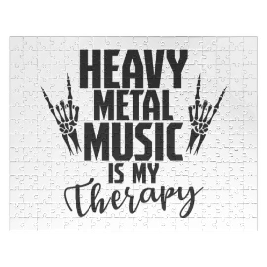 Heavy Metal Music is my Therapy Music Band Jigsaw Puzzles