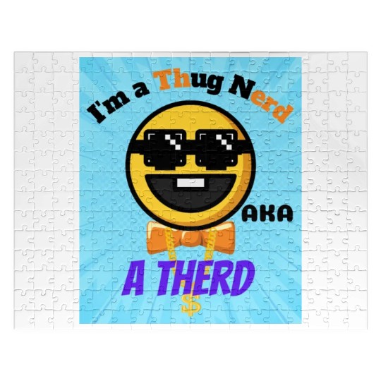 Thug Nerd aka Therd funny meme Jigsaw Puzzles