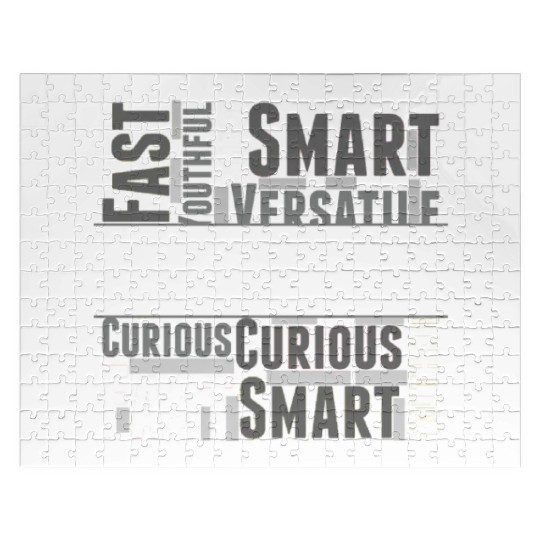 Cancer Zodiac Star Sign Word Cloud Square Monochro Jigsaw Puzzles