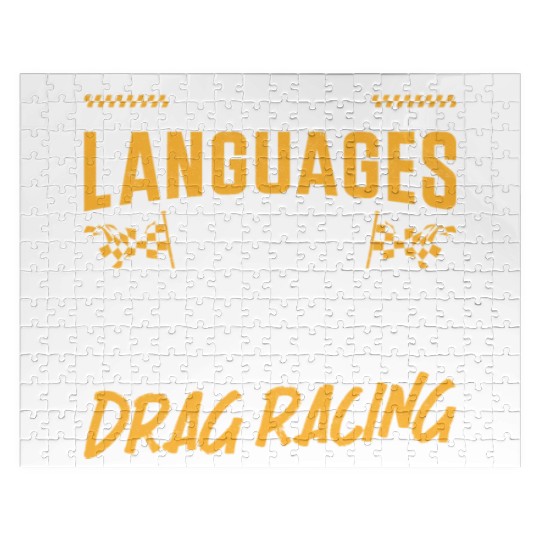 Drag Racing Race Car I Speak 4 Jigsaw Puzzles