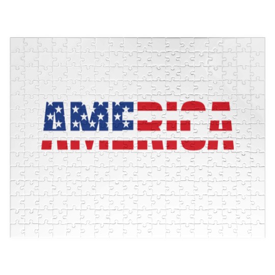 America Will Be Great Again Black Jigsaw Puzzles
