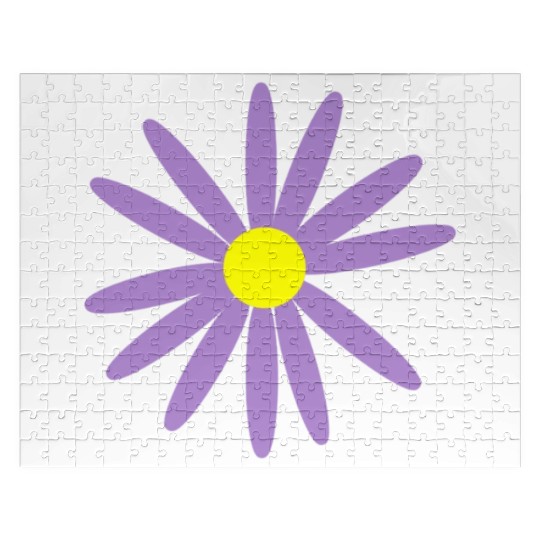 Lavender Daisy Jigsaw Puzzles